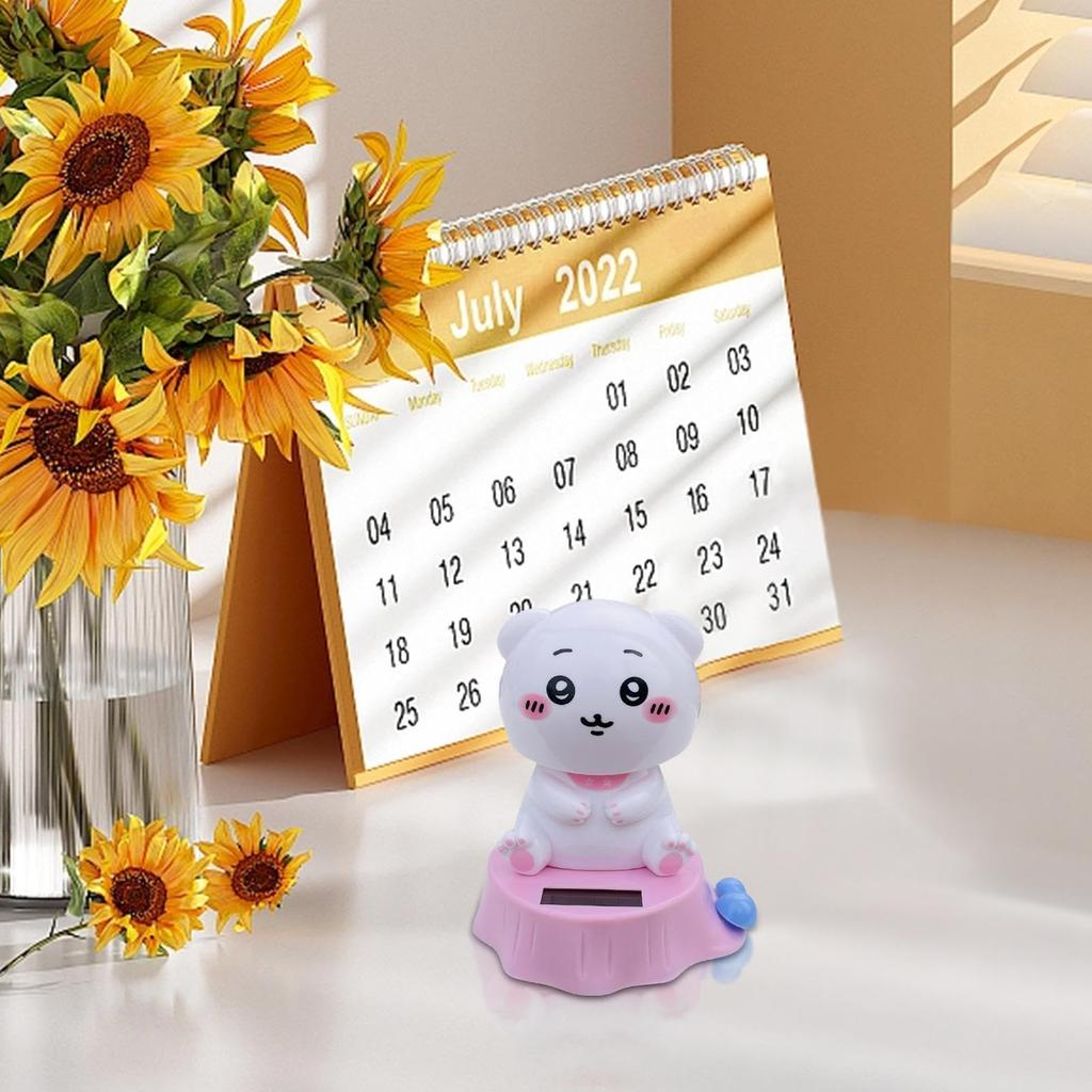 Dashboard Bobblehead Cute,Cartoon Bobblehead - Bibblehead Solar Powered Figurine - Cartoon Bobblehead Decoration Dashboard Figurine Home Desktop Decor