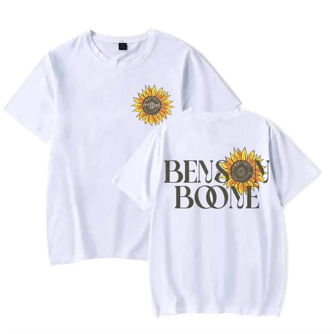 

Мерч Benson Boone Футболка Sunflower Свитшот с коротким рукавом Летняя Женская Уличная Одежда Футболки Рубашки Топы S