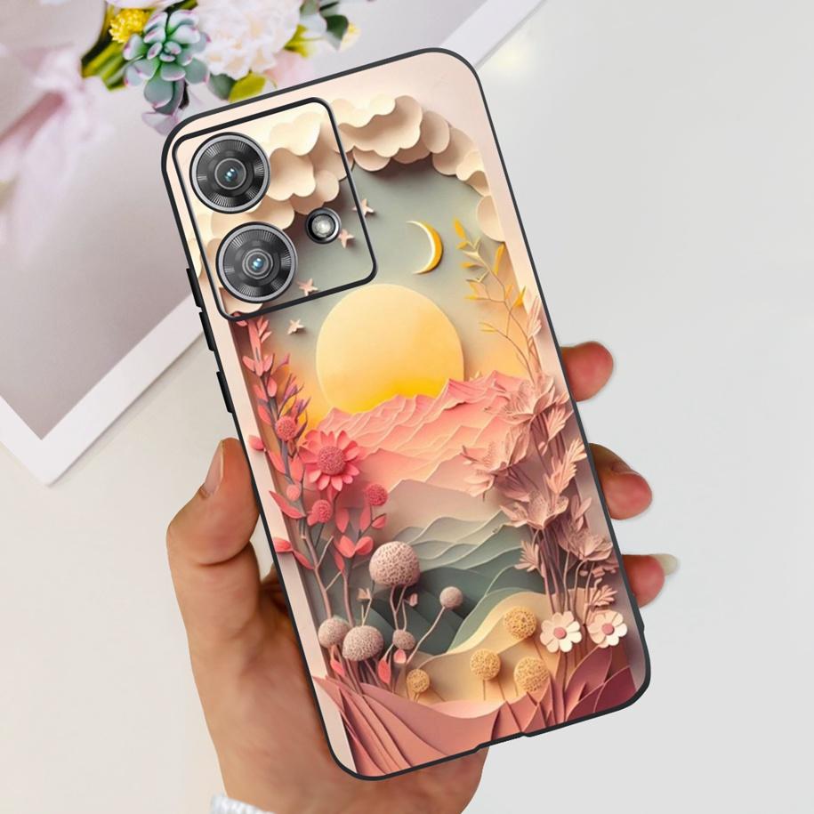 For Motorola Edge 40 Neo Case Soft Transparent Silicone Bumper Shockproof Cover For Moto Edge40 Neo Edge40Neo 5G XT2307-1 Fundas
