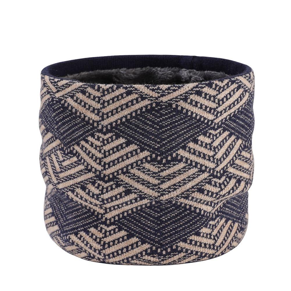 High Quality Fleece Lined Knitted Scarf Double-Layer Warmer Neck Tube Winter Neck Gaiter Thick Soft Riding Mask Woman/Men