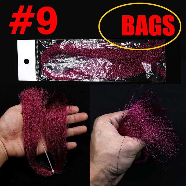 UV Spiral Bright Silk Feather Hook Tying Material for Sea Fishing