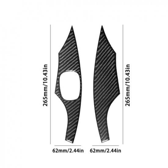 2Pcs Carbon Fiber Interior Window Control Cover Trim For Toyota Celica 2000-2005