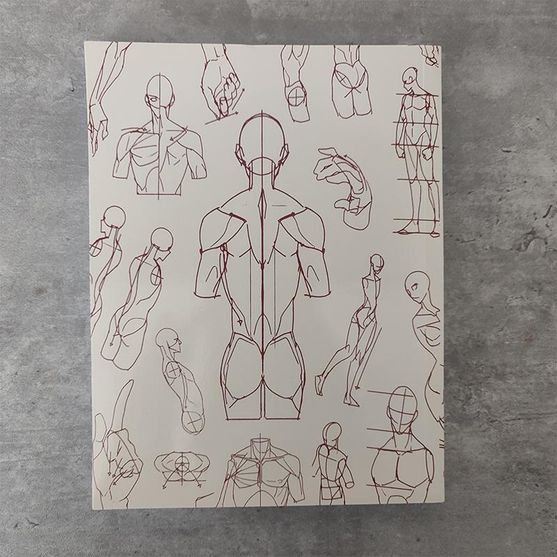 رسام كوري شخصية سرية كتاب رسم سريع كتاب فني هيكل جسم الإنسان النمذجة تقنية مرسومة باليد كتب