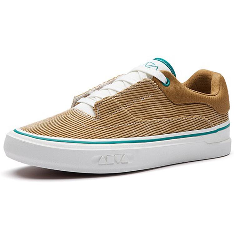 New Anta Ao Li MD Abrasion Resistant Low Top Skateboard Shoes Women's Plaid Brown 122238013-5