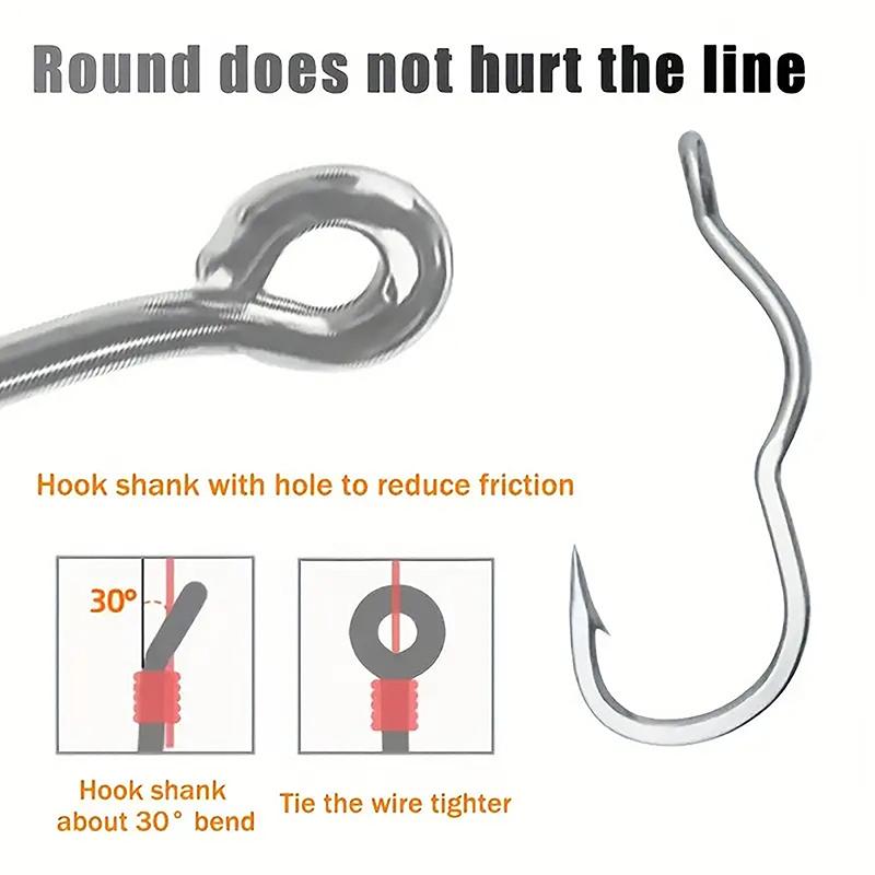 50Pcs Premium Fishing Hooks - Barbed Design For Anti-Slip & Secure Fish Grip | Reliable For Freshwater And Saltwater Hunting