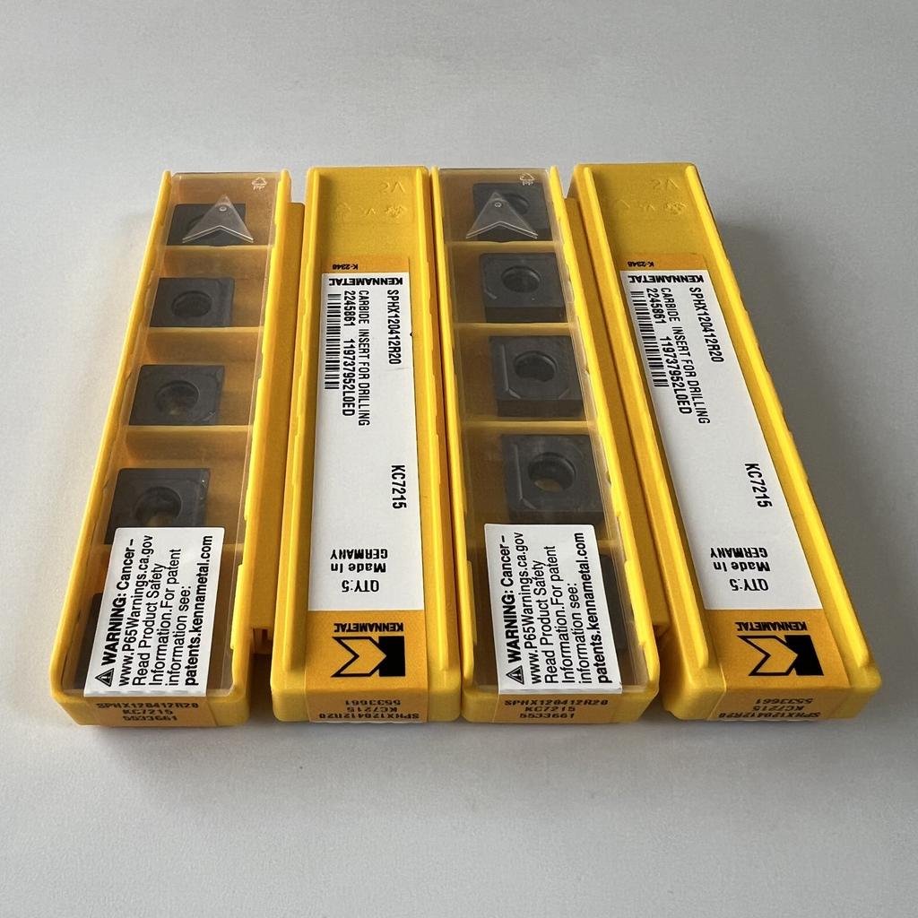 KENNAMETEL / SPHX120412R20 KC7215 / Carbide CNC Blade 10 Pcs