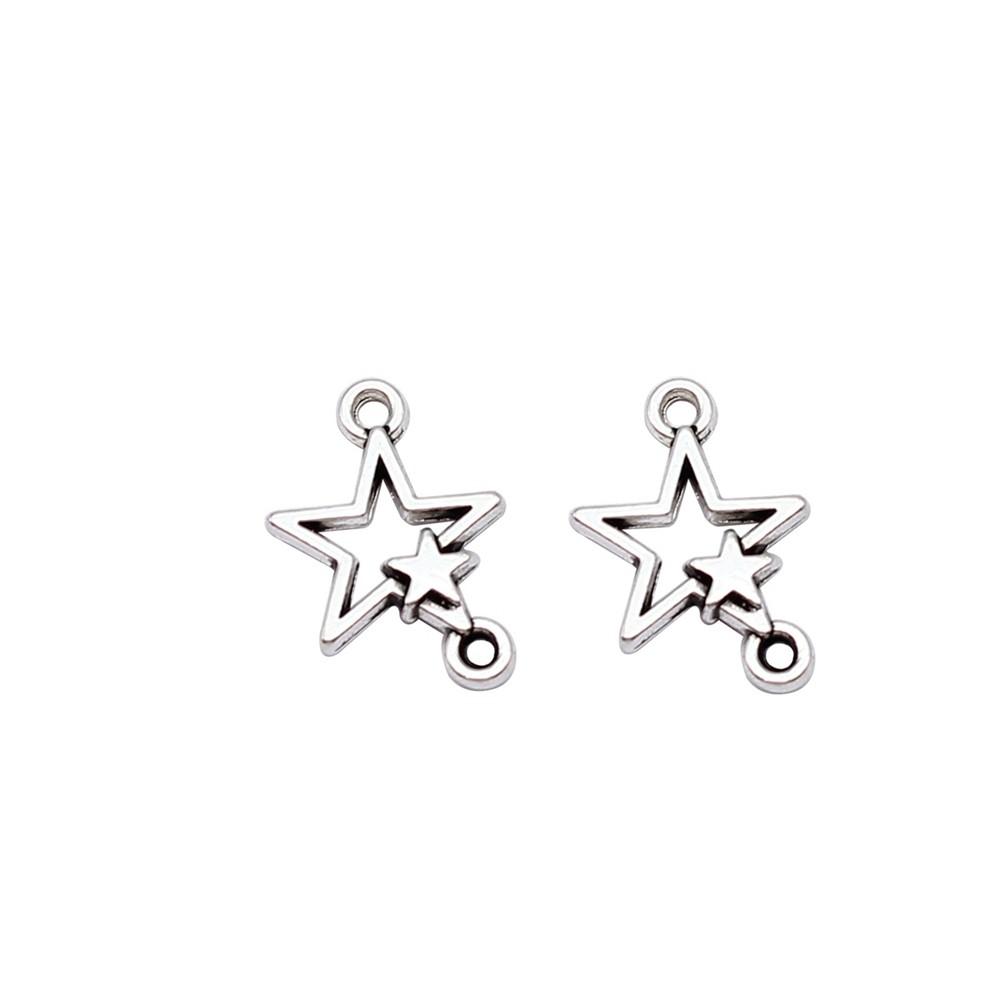 Double Star Connectors Moon For Celestial Themed Bulk Jewelry Findings
