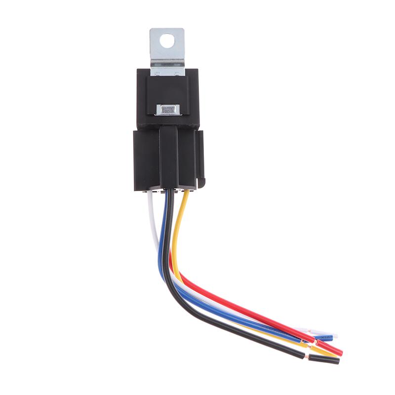 12V 40A Car Truck Auto Automobile Automotive Relay With 5 Pin Socket 5 Wires For Car Gps Lamplight Fan Air Condition