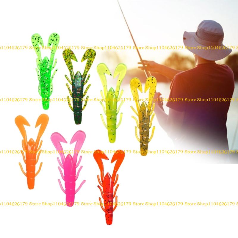 A1A2 Soft Baits Crawfish Lures for Trout Artificial Swimbait Fishing Accessories