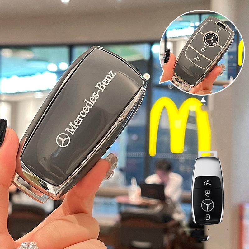 

2025 Новий TPU Чохол для Автомобільного Пульта Ключа Повне Покриття Захисна Оболонка Ключа для Mercedes Benz E C S GLC Класу E200 E400 E63 W213 S550 S560 C