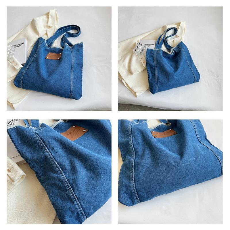 Denim New Bag Women's Premium Sense Versatile Shoulder Bag Large Capacity Niche Design Sense Tote Bag