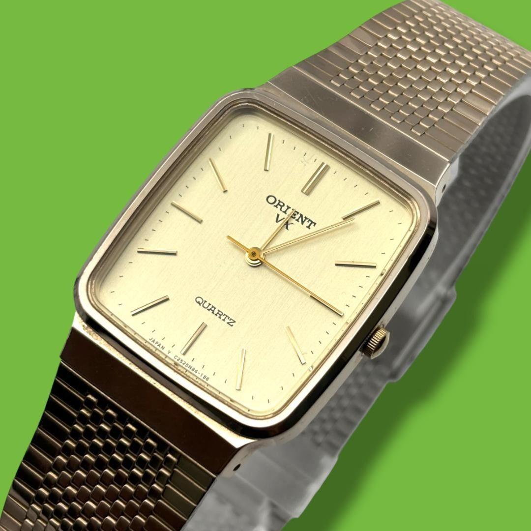 Used [Good Condition, Working Item] Orient VX Men s Watch Square Waterproof Quartz