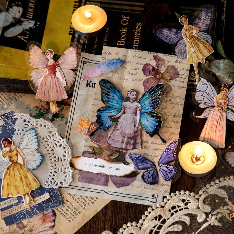 30Pcs/set Kawaii Scrapbook Stickers Fantasy Time Scrapbooking Supplies Diary Planner Decorative Craft Stationery Sticker LXY