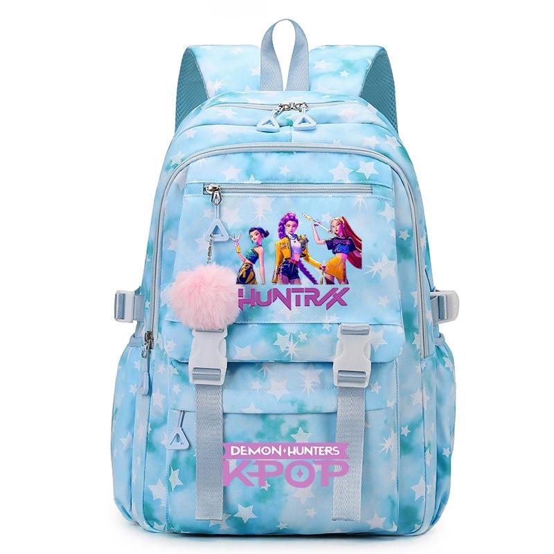 Zaino per Scuola Cartone Animato Kpop Studente Grande Capacità Zaino Ragazza Zaino Scolastico