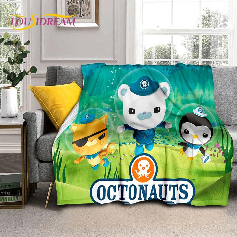 The Octonauts Barnacles Cute Cartoon Soft Blankets,Keep Warm Flannel Throw Blanket for Picnic Beds Sofa Home Bedroom Gifts Kids