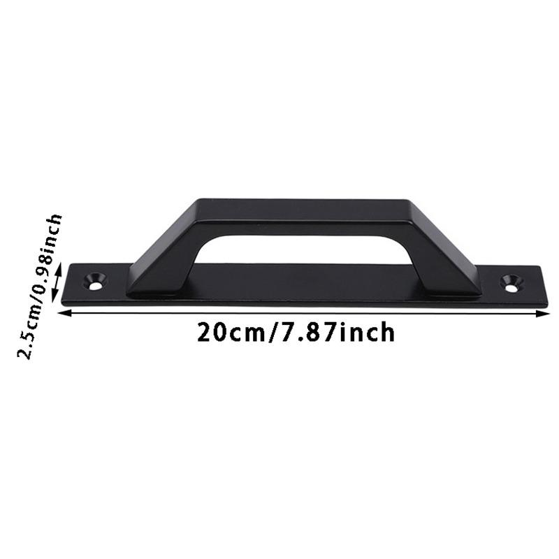1/2pcs Easy Installation Barn Door Handle Sliding Wooden Door Aluminum Alloy Die-Casting Handle