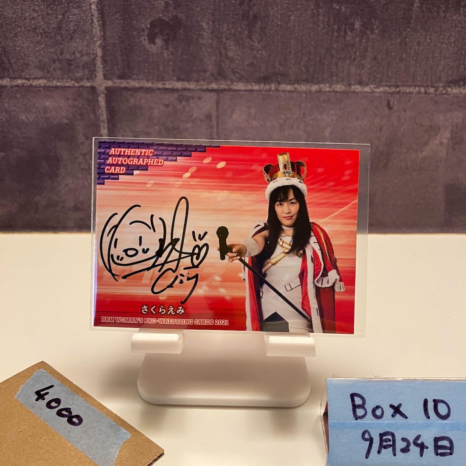 2021 BBM Womans Pro-Wrestling Emi Sakura 065/100 Autograph Womens Pro-Wrestling Card