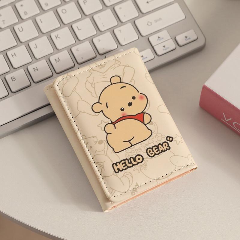 

Кошелек тройного сложения женский нишевый личностный продвинутый милый мультяшный кошелек для мелочи студенческий короткий складной кошелек кардхолдер 10.5*8*2.5