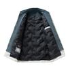 % White duck down fake two-piece down jacket men's winter new loose lapel casual jacket men's