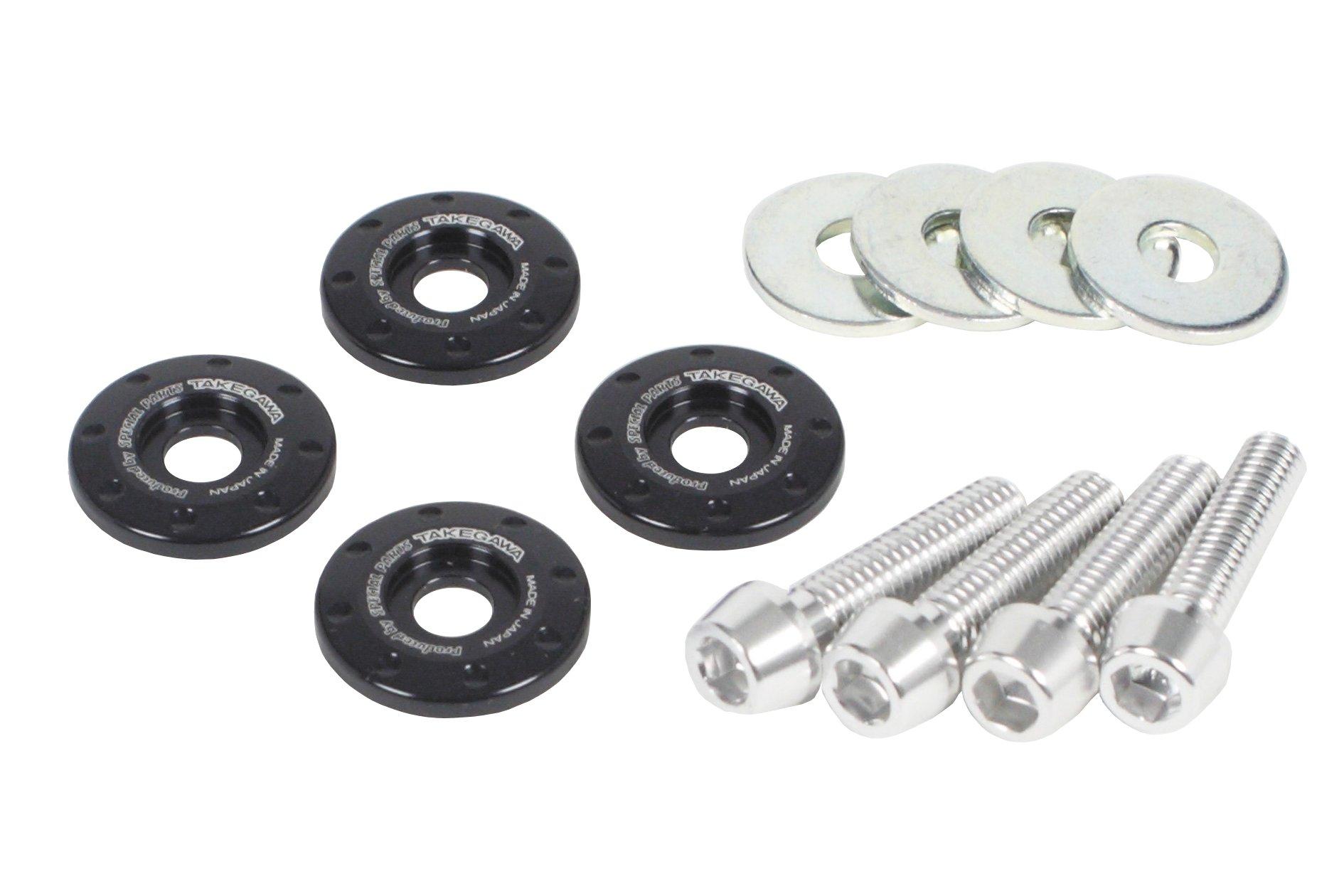 

Специальные детали Takegawa Алюминиевый фрезерованный обтекатель фары боковой цвет (черный) для GROM/MSX125 09-11-0161