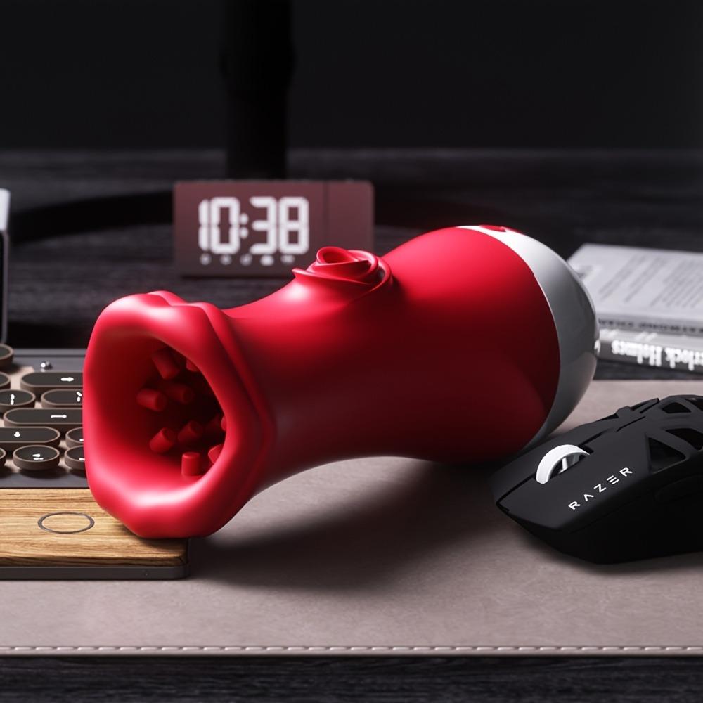 Automatic Masturbator Deep Throat Sucking Male Penis Training Glans Stimulator Exerciser Masturbation Oral Sex Toys for Men 18