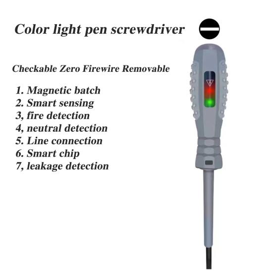 Tester Pen High Torque Magnetic Screwdriver Electricity Detector with Ergonomic Handle Multifunctional