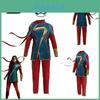 Senhora. Fantasia de Role Play da Marvel Kamala Khan Para Crianças e Adultos Perfeita Para o Halloween e Comic Con