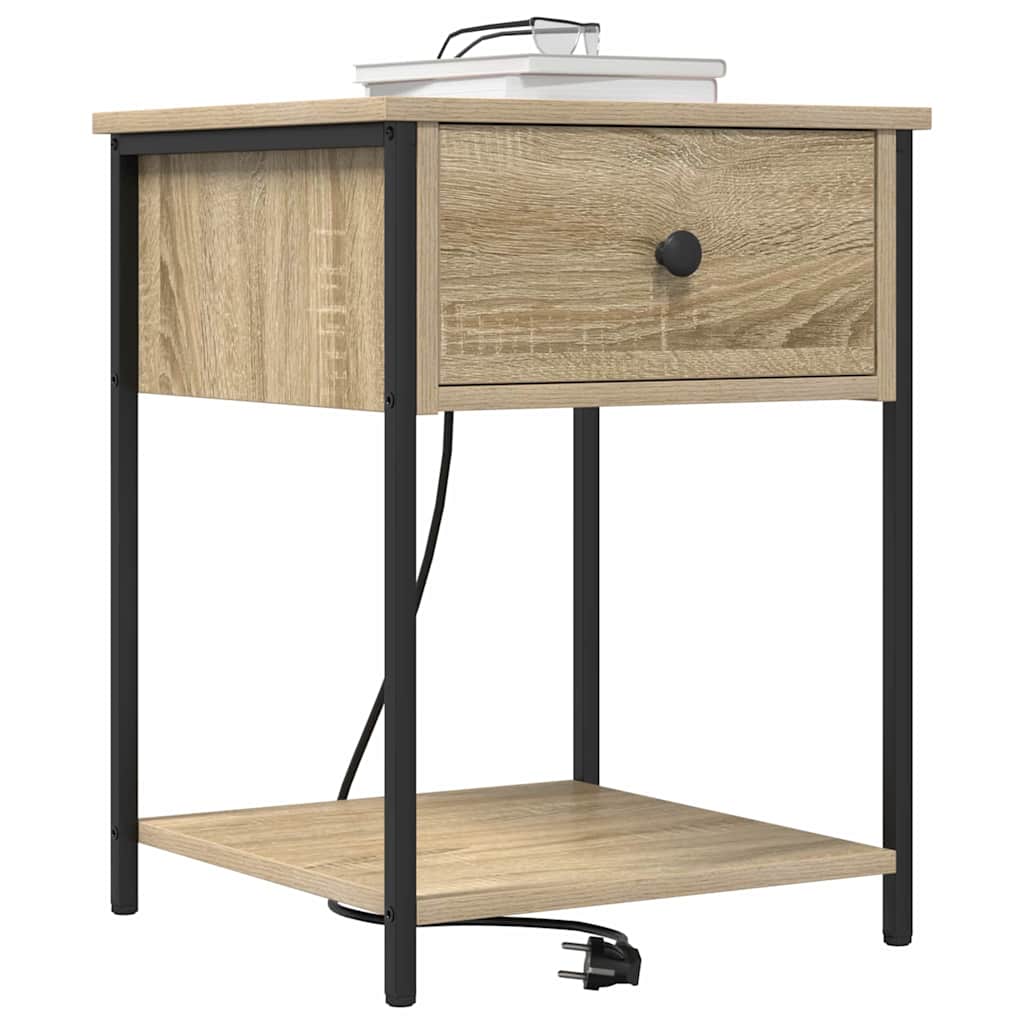 Nightstand Sonoma Oak 42 X 41 X 56 Cm Engineered Wood