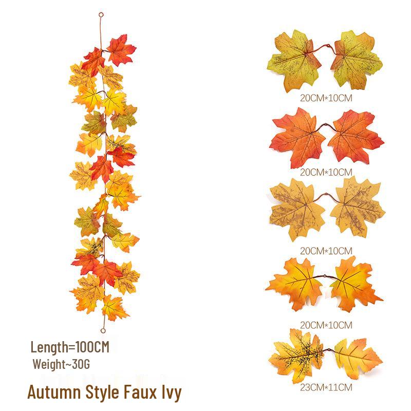 Maple Leaf Vine Thanksgiving & Halloween Hanging Ornaments