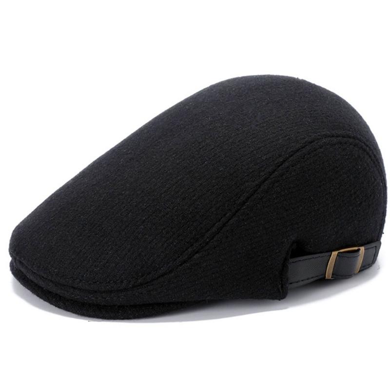 Newsboy Hats for Men Wool Blends Flat Cap Adjustable Ivy Driving Gatsby Hat