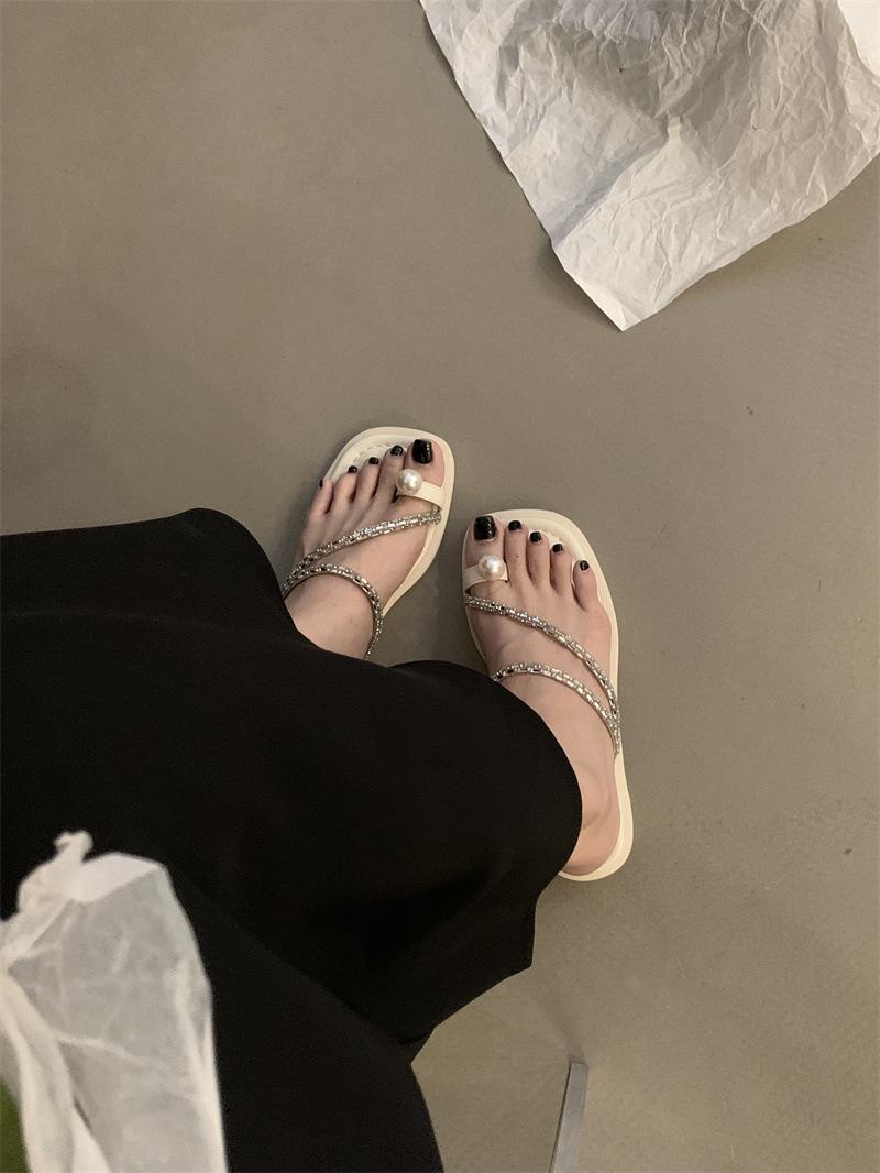 

With skirt slippers pigeon egg cool slippers beautiful sandals women s seaside wear silver women s shoes 39