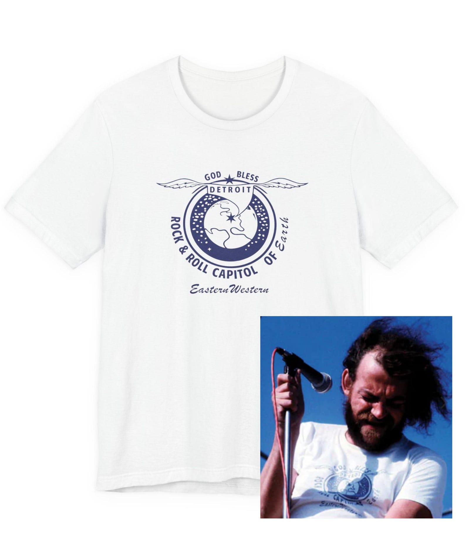God Bless Detroit Rock & Roll Capital Of The Earth T-Shirt S