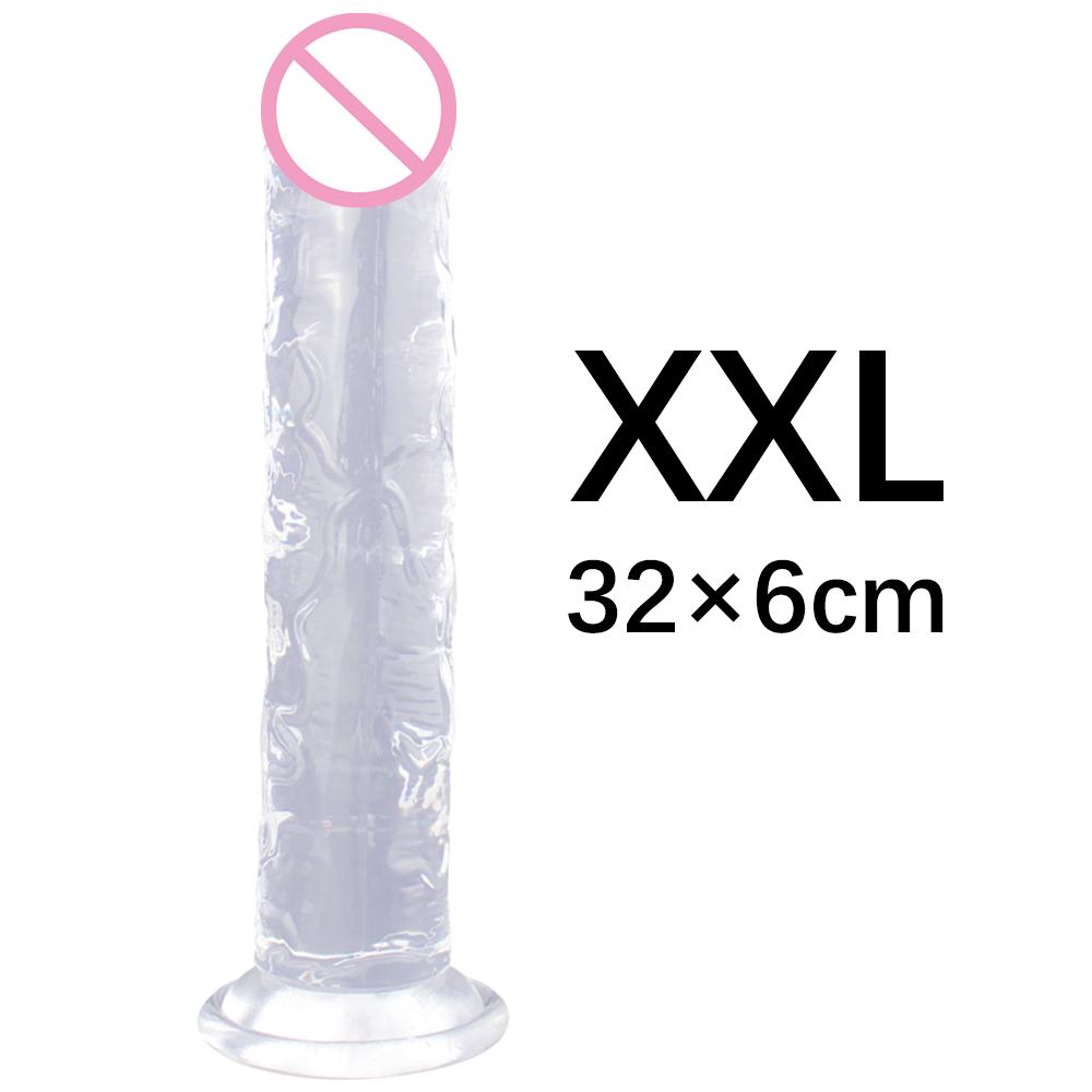 Strong Suction Cup Jelly G-spot Dildo Huge Lifelike Penis Dick Anal Female Sexy Products Sex Toys
