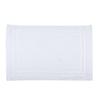 Tapis de bain en coton 45 x 70 cm Lilas blanc