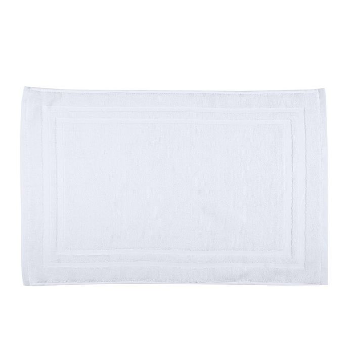 Tapis de bain en coton 45 x 70 cm Lilas blanc