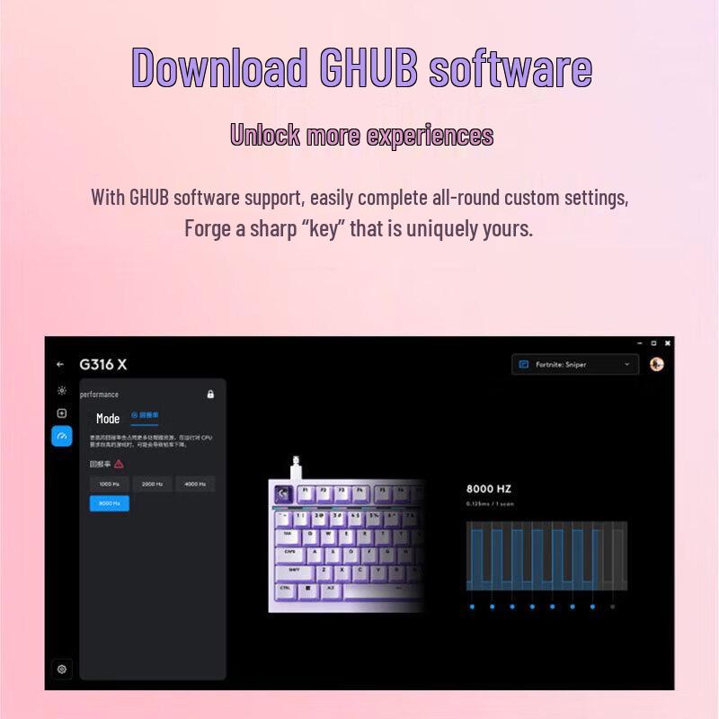 Logitech G316X 98-Key RGB Hot-Swappable Mechanical Gaming Keyboard