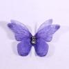 50Pcs Double-layer Chiffon Butterfly Embroidered Patches  Bridal Hair Accessories