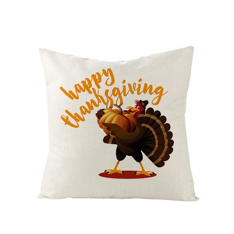 Neuer Thanksgiving Truthahn Polyester Kissenbezug Ins Nordisch Kissen Kissenbezug Zuhause