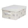 Foldable Fabric Storage Box With Lid Dustproof Clothes Organizer Closet Bedroom Drawer