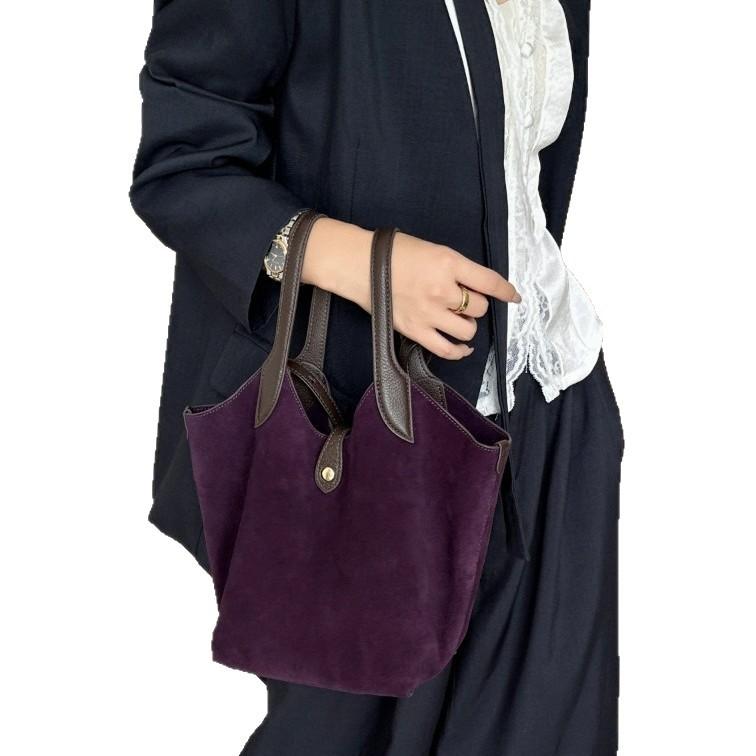 

Латвийская ретро кожаная сумка из овчины, шерстяная сумка, сумка-тоут, женская 25, трансграничный новый продукт, ретро повседневная сумка 34-15-22cm