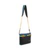 Li Ning Polyester Shoulder Bag, Crossbody Bag Unisex Basic Black & Dark Cyan ABDW257-4