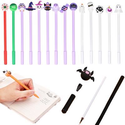 10PCS/Set Halloween Style Neutral Pens Creative Festival Atmosphere Mix Style Writing Prop Class Rewards Gift Party Souvenir ZYF