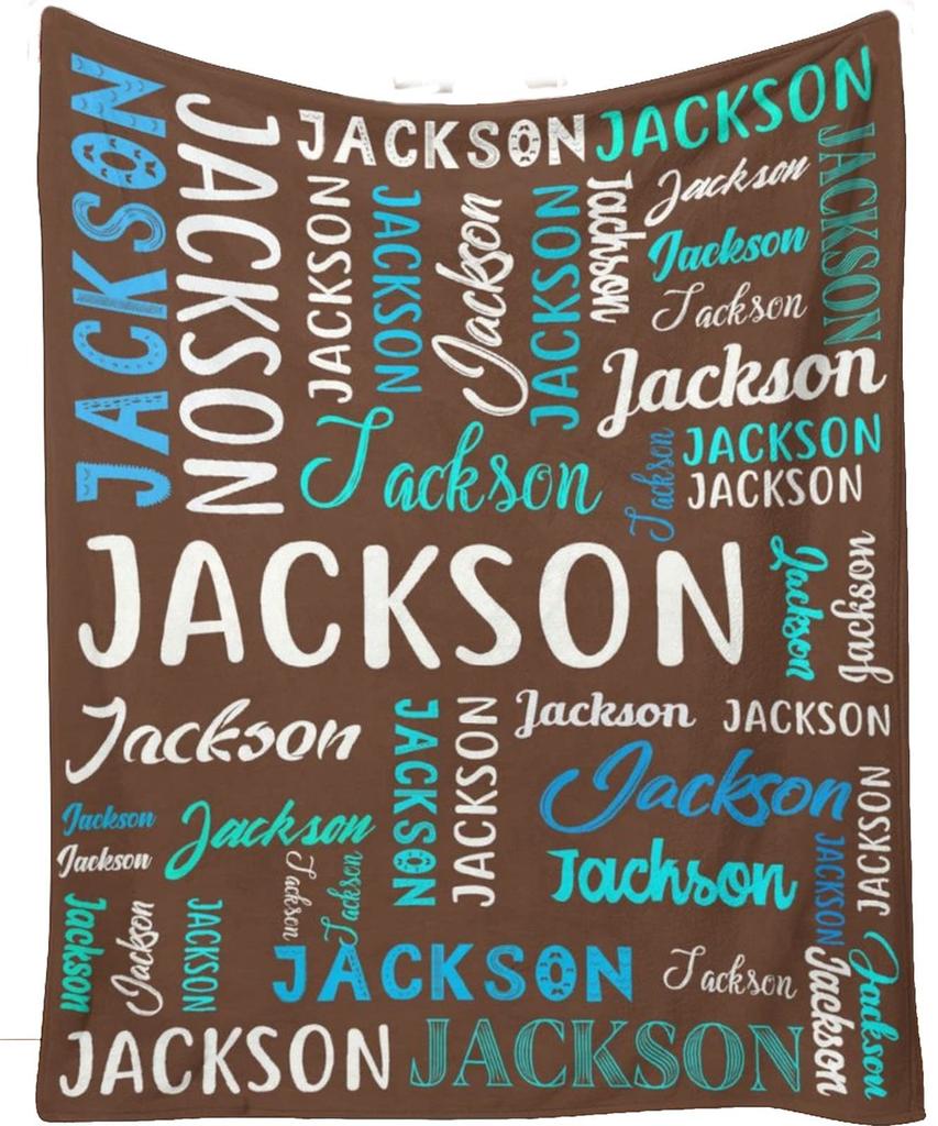 20 Colors Customized Children Adults Name Flannel Blanket Custom Personalized Day Gifts Blanket Cover Fleece Picnic Travel