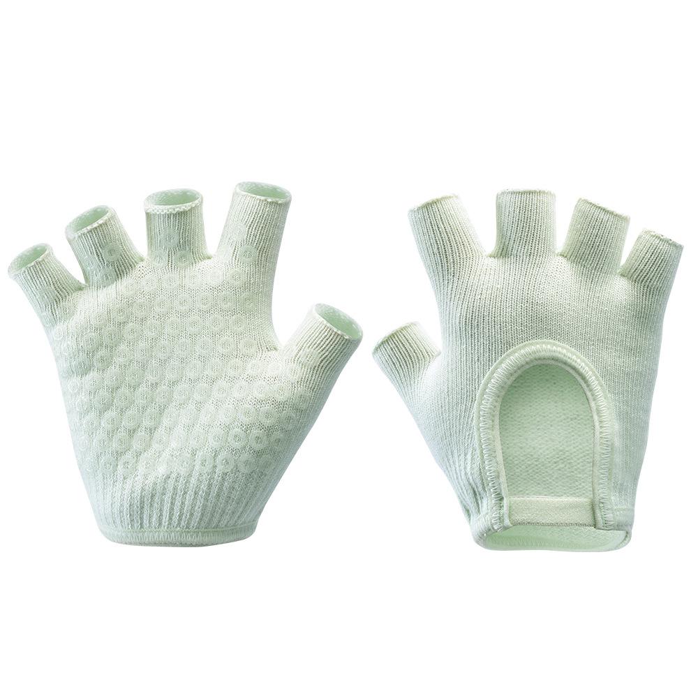 Guanti Sportivi a Mezza Dita Yoga Traspiranti Migliorata Presa Multicolore Guanti Pilates Professionali Antiscivolo Fitness Guanti da Ciclismo