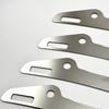 2Pcs Heavy Duty Stainless Steel Front Bumper Seam Adjustment Brackets for Car Exterior Tuning Modification