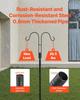 Double Shepherds Hook 8 Pack 1950mm Heavy Duty Bird Feeder Pole