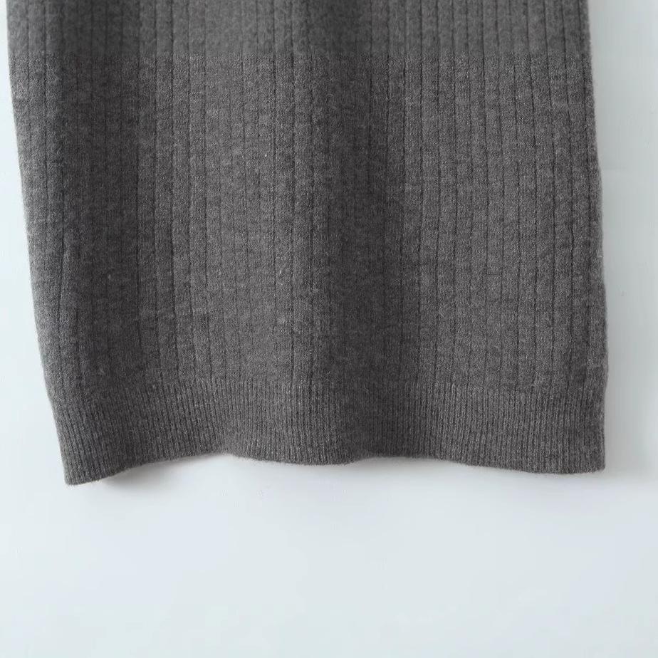 2024 Autumn Women's European & American Style Hooded Sweater Dress