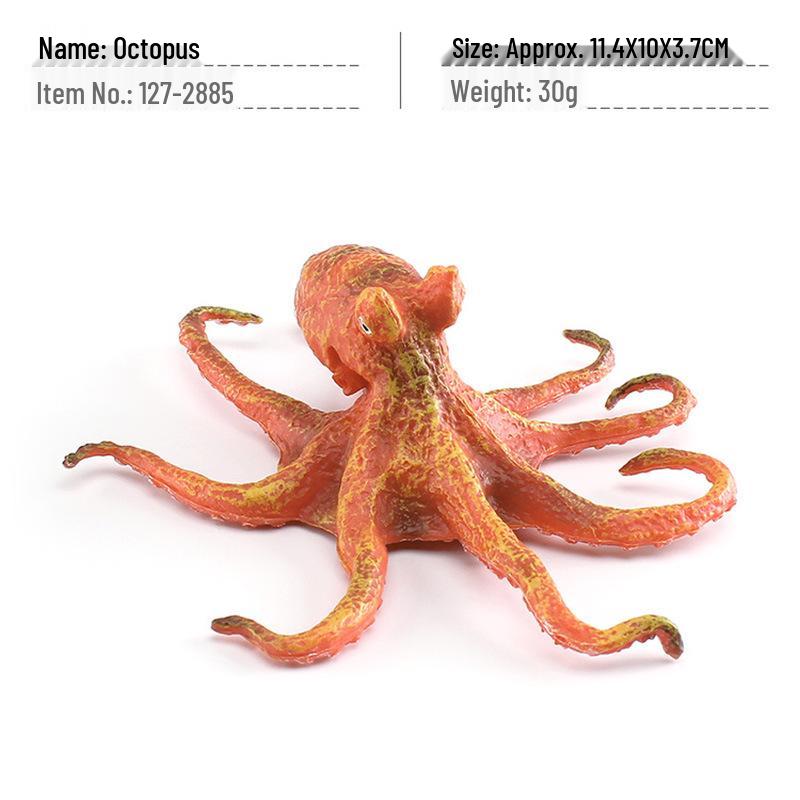 Children s Marine Animal Model: Eight-Legged Octopus Deep-Sea Creature Ornament Toy