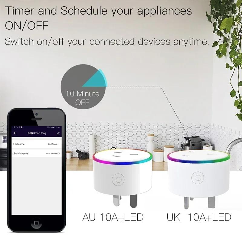 EU US UK DE BR AU IN WiFi Smart Plug Outlet Smart Life Tuya App Wireless Remote Control Power Socket Alexa Google Home No Hub