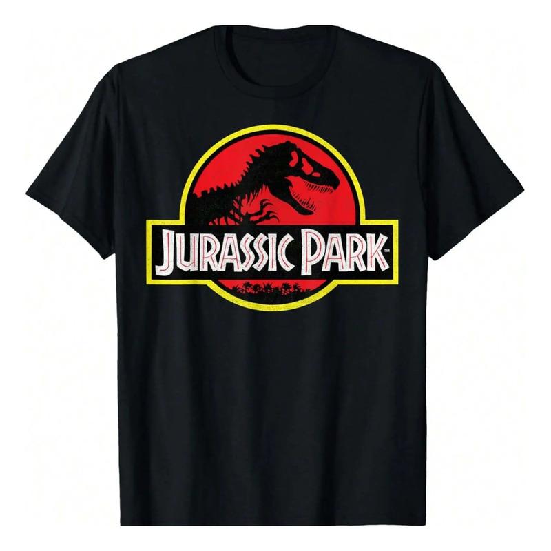 Camiseta Con Logo Vintage Desgastado De Jurassic Parks S